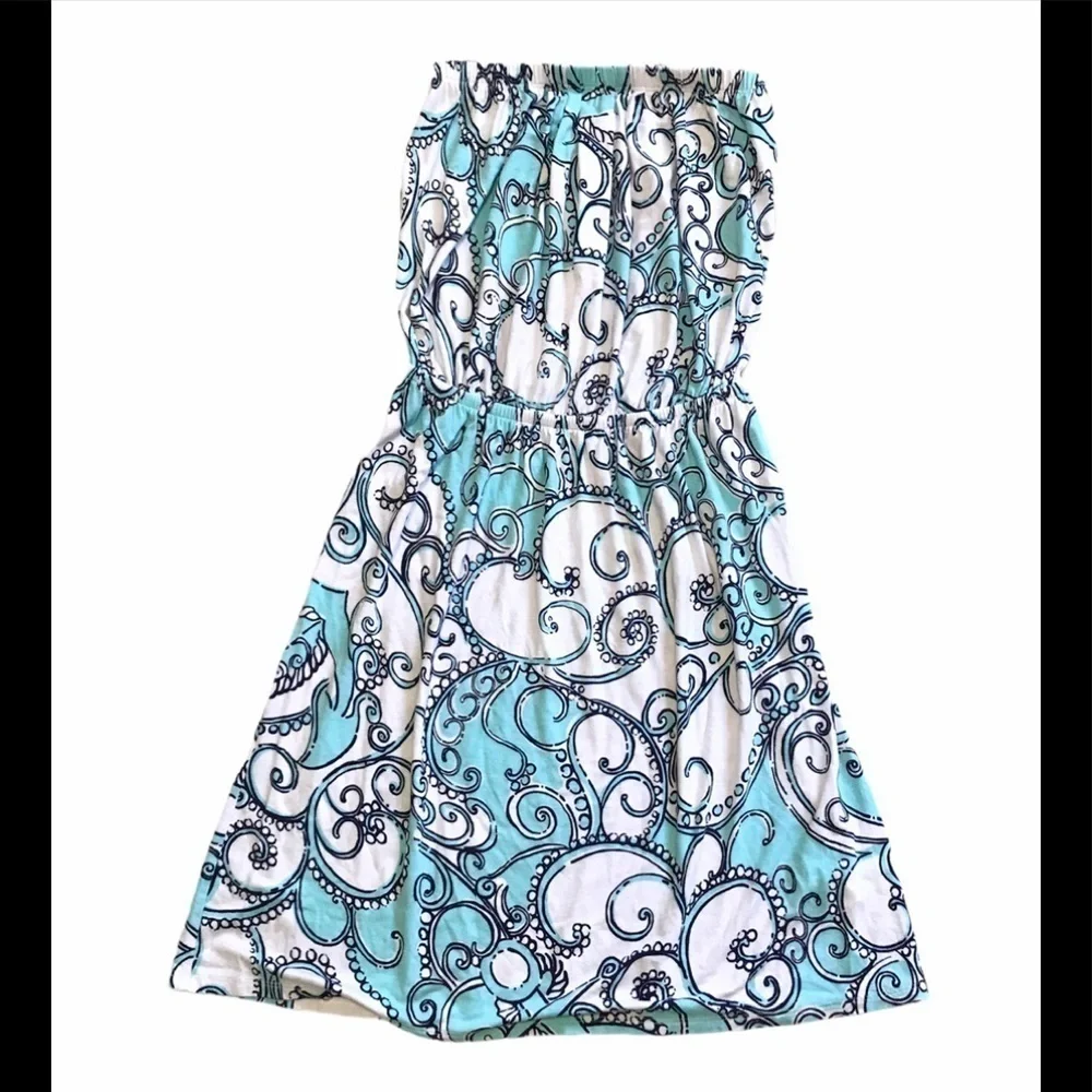 Lilly Pulitzer Atwood' Strapless Print Jersey D58 - Picture 2 of 8
